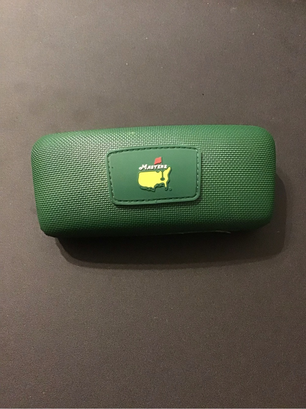Masters Green Hard Shell Glasses Case with Logo